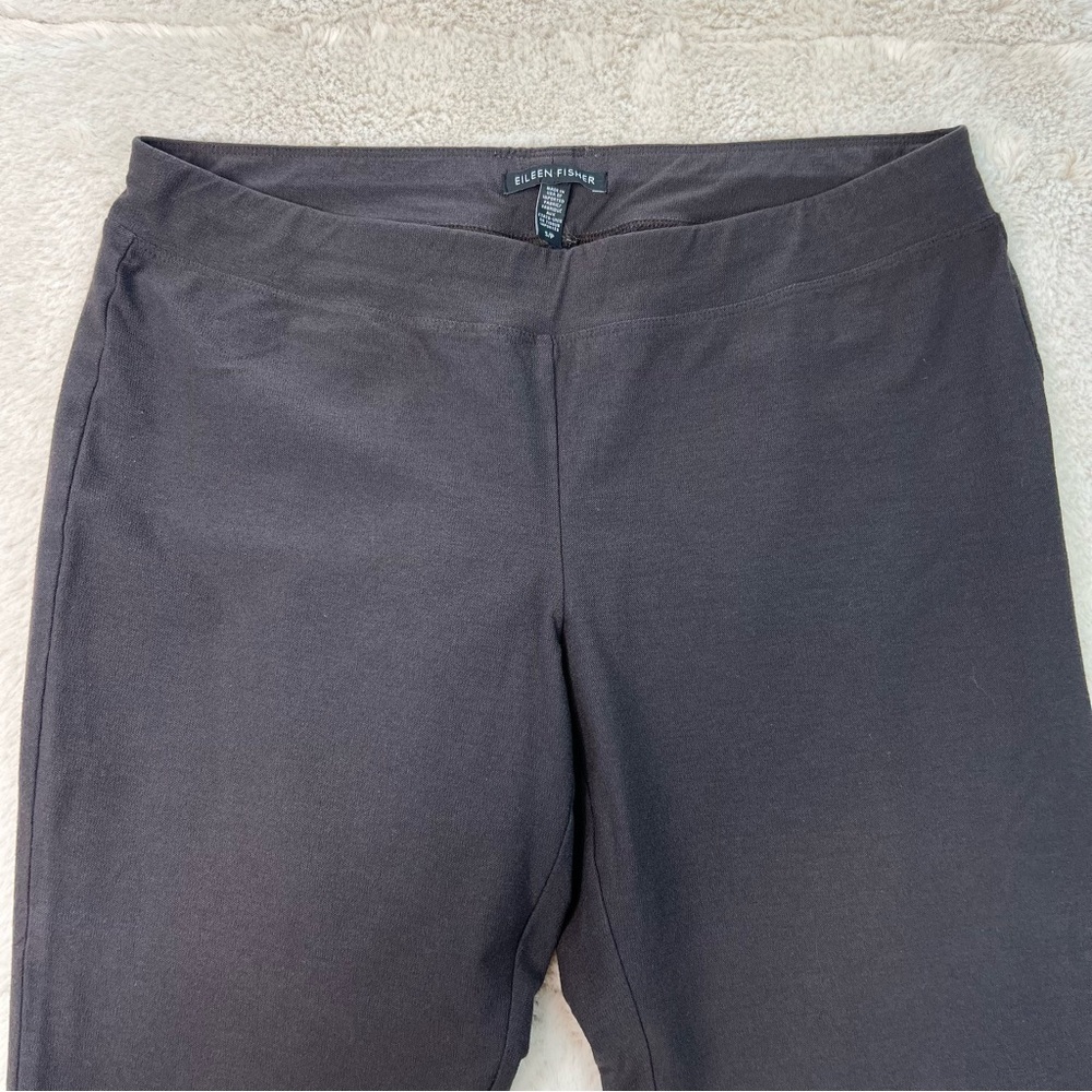 Eileen Fisher Slouch Flex Ponte Ankle Pants Taupe Espresso Size S Lagenlook Crop - Picture 4 of 8